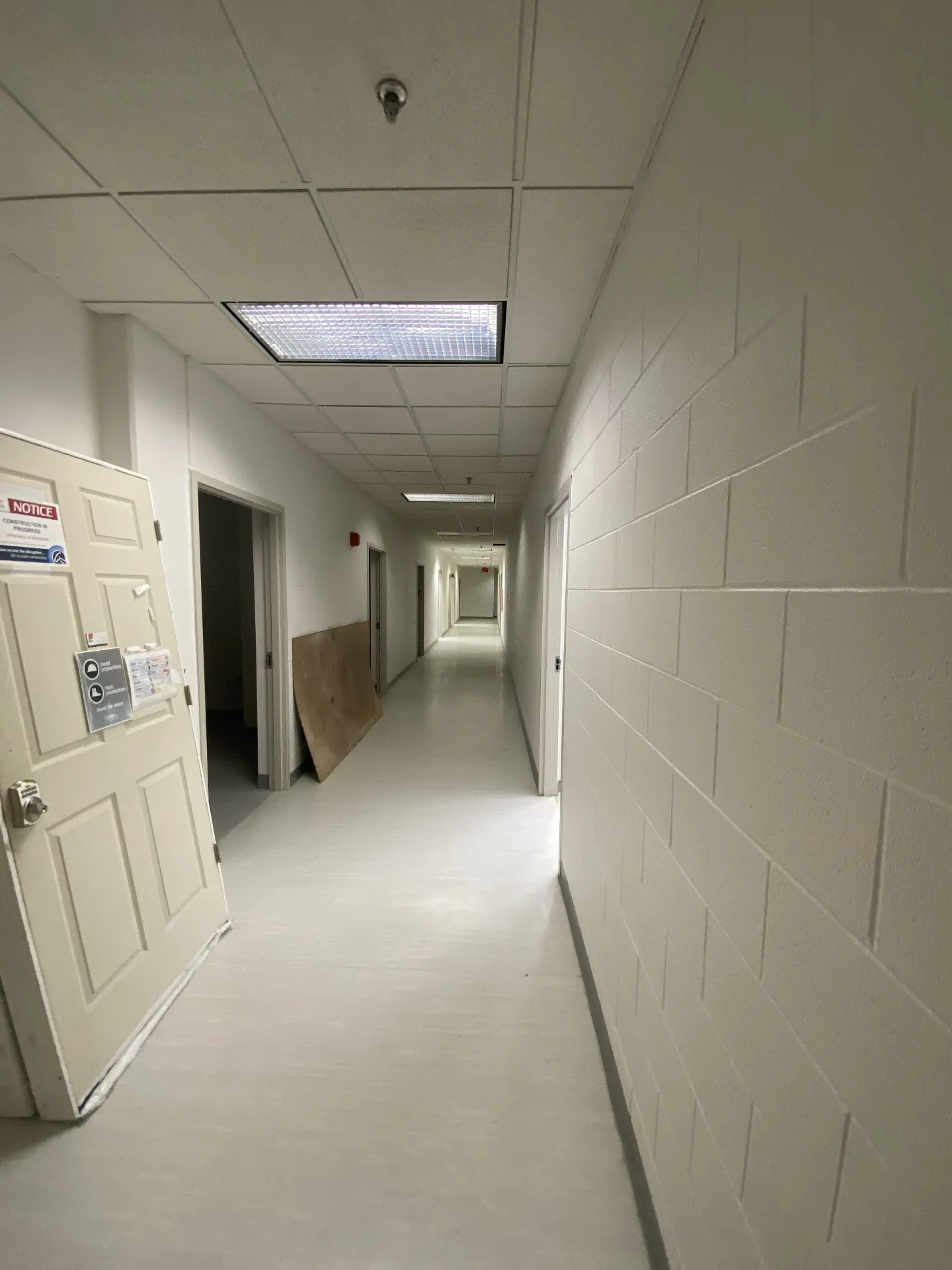P&G Renovation institutional painting project — corridor walls and ceilings, Juravinski Hospital, Hamilton, Ontario; crews also serving Markham